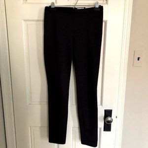 Maison Jules Burgundy/Black Textured Slim Pants